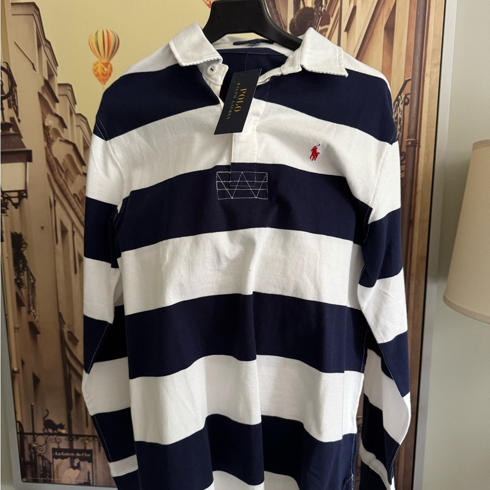 Polo by Ralph Lauren boys Shirt in Navy and White stripes